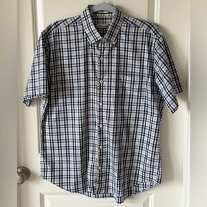 Peter Millar Smart Casual Plaid Short Sleeve Shirt - L